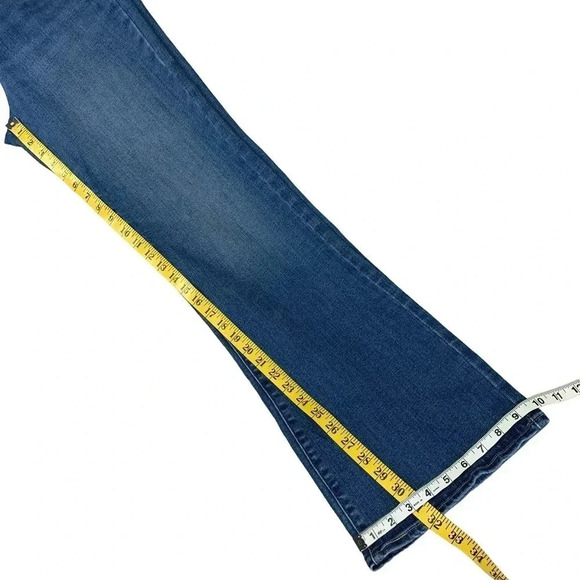 Levi's 512 Perfectly Slimming Bootcut Denim Blue Jeans Size 10 High Waist 31X32 - Picture 14 of 16